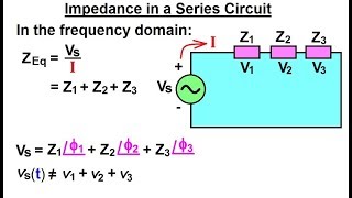 electrical engineering: ch 10 alternating voltages & phasors (34 of 82) z=? in a series circuit