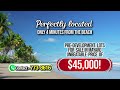🌊 Beachside Land for ONLY $45,000! Don’t Miss This Opportunity! 🌴