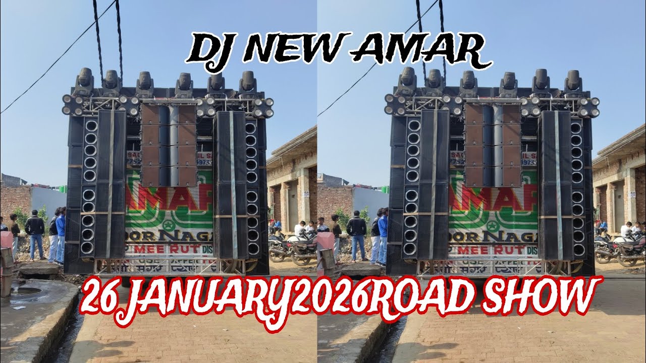 Dj new amar Muzaffarnagar Road show 2026/26 january Muzaffarnagar Road show Dj New Amar 