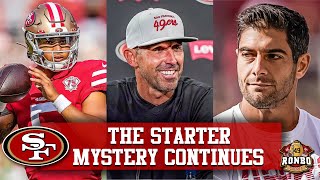 Kyle Shanahan Has A “Pretty Good Idea” Of  Who The 49ers Starting QB Is But He’s Not Saying