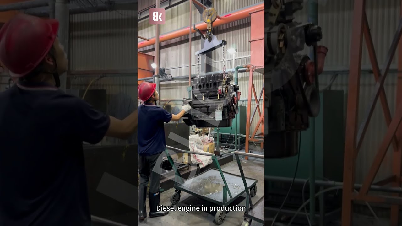  Diesel Engine Factory Final Testing In Progress