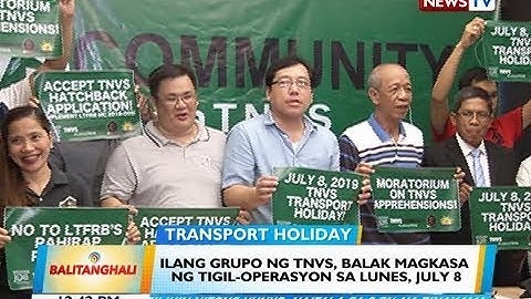 BT: Ilang grupo ng TNVS, balak magkasa ng tigil-operasyon sa Lunes, July 8