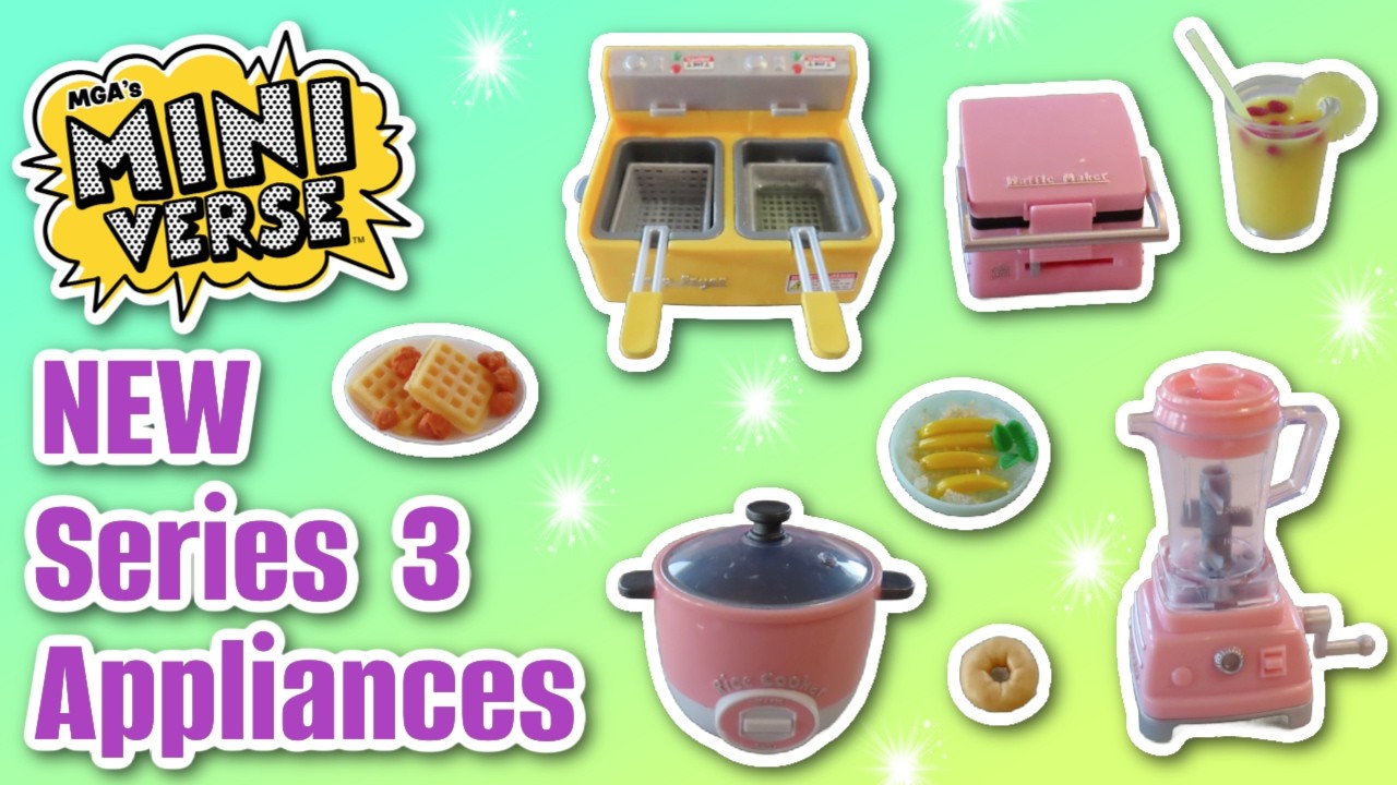 Пробуем новую серию бытовой техники MGA Miniverse Series 3! Фритюрница, вафельница, рисоварка и б...