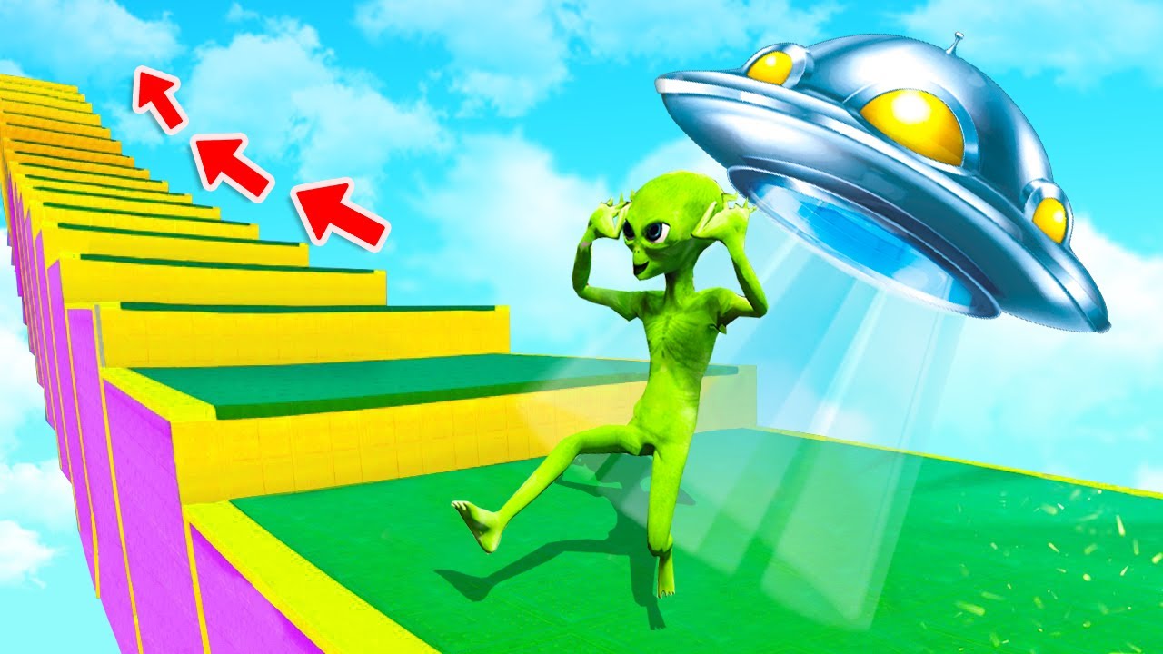 ALIEN schafft die TREPPE in GTA 5?