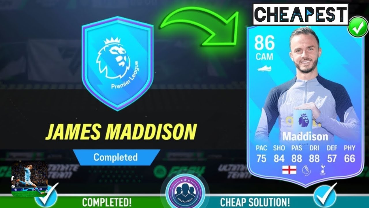 86 POTM James Maddison SBC Completed Cheapest Solution and tips