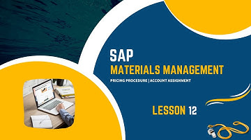 SAP | SAP Materials Management | Pricing Procedure | Account Assignment | 12-2020 | #sap #sapmm