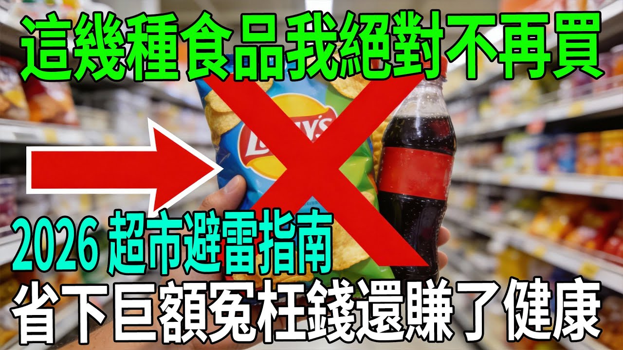 2026超市避雷指南！這幾種食品我絕對不再買，省下巨額冤枉錢還賺了健康！#2026年 #省錢技巧 #健康飲食 #斷捨離 #超市購物 #避雷 #存錢 #生活智慧 #食品安全 #極簡生活