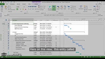Microsoft Project : Understanding Summary Tasks - Part 16 of 55