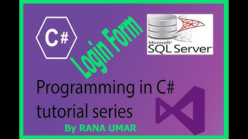 How to create Login form with C# and SQL with source code