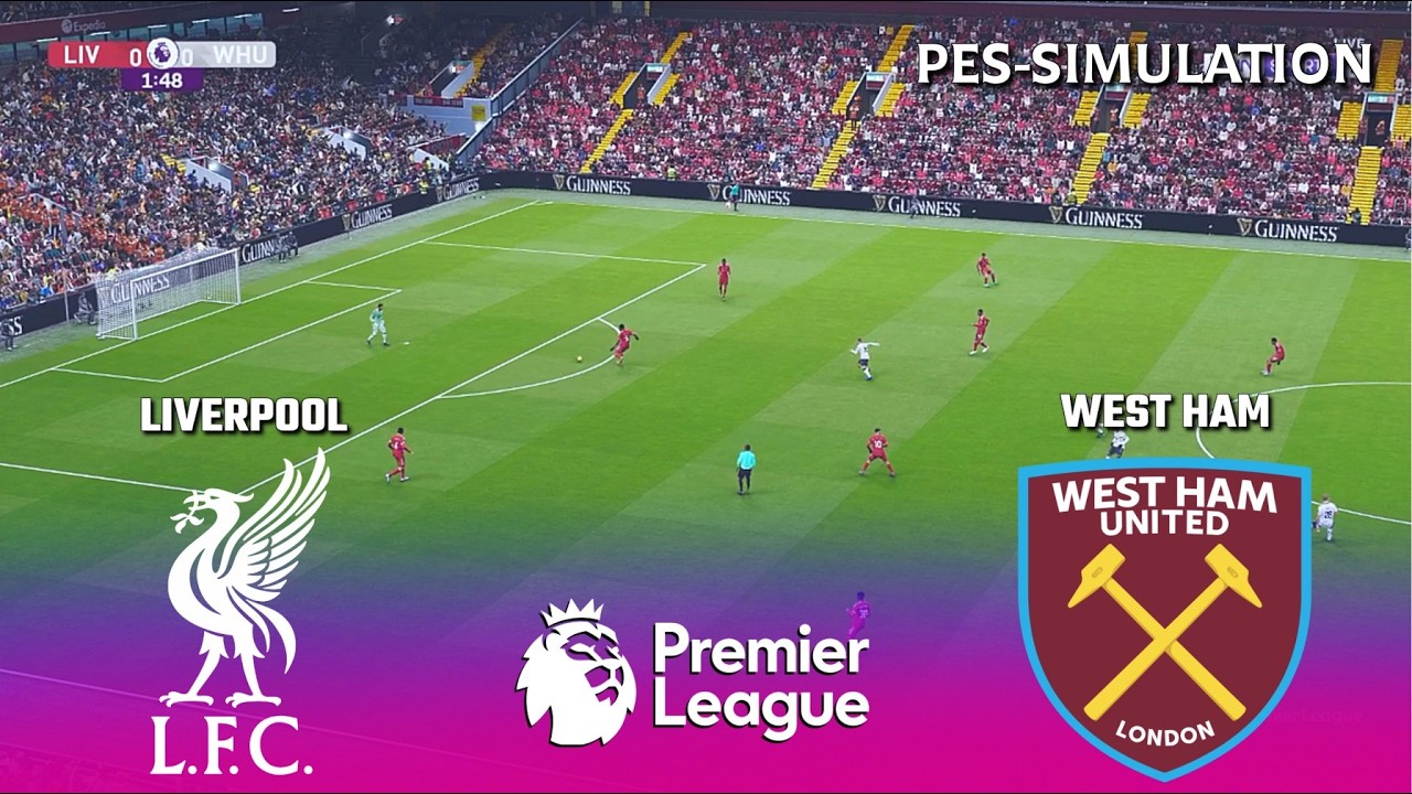 Liverpool vs West Ham United | Premier League 2025/26 | PES 21 Simulation
