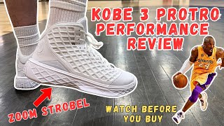 Kobe 3 Protro Performance Review - WATCH BEFORE YOU BUY!!!!