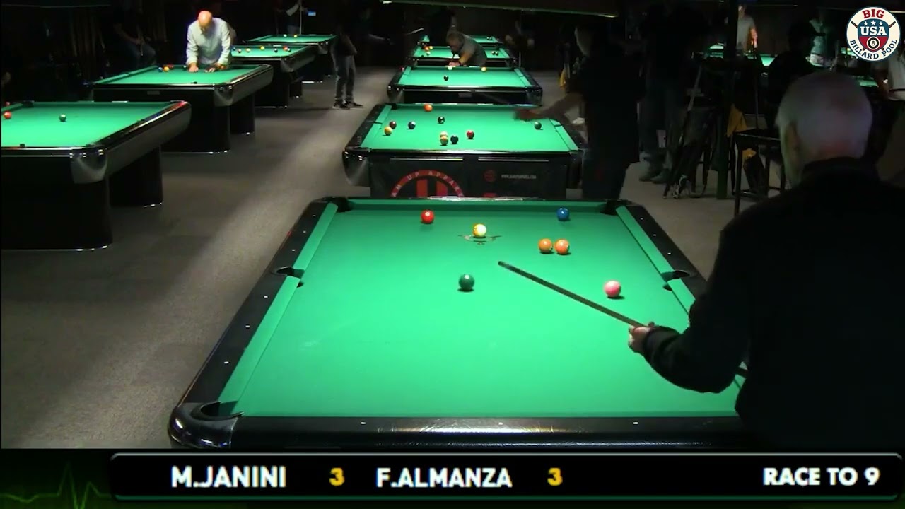 M.Janinni (2) против F.Almanza (2) - MEZZ WEST STATE TOUR - 9 Ball - Race 9