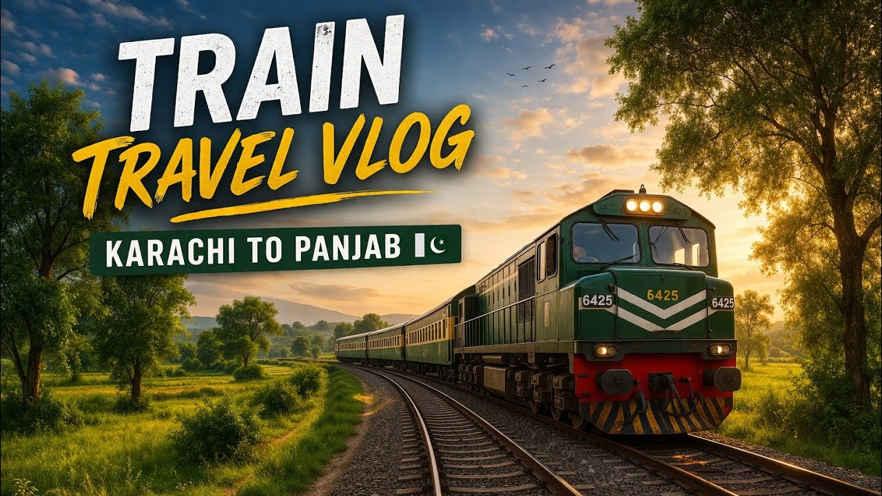 Karachi to Punjab Train Journey 🇵🇰 | Amazing Pakistan Rail Travel Vlog ...