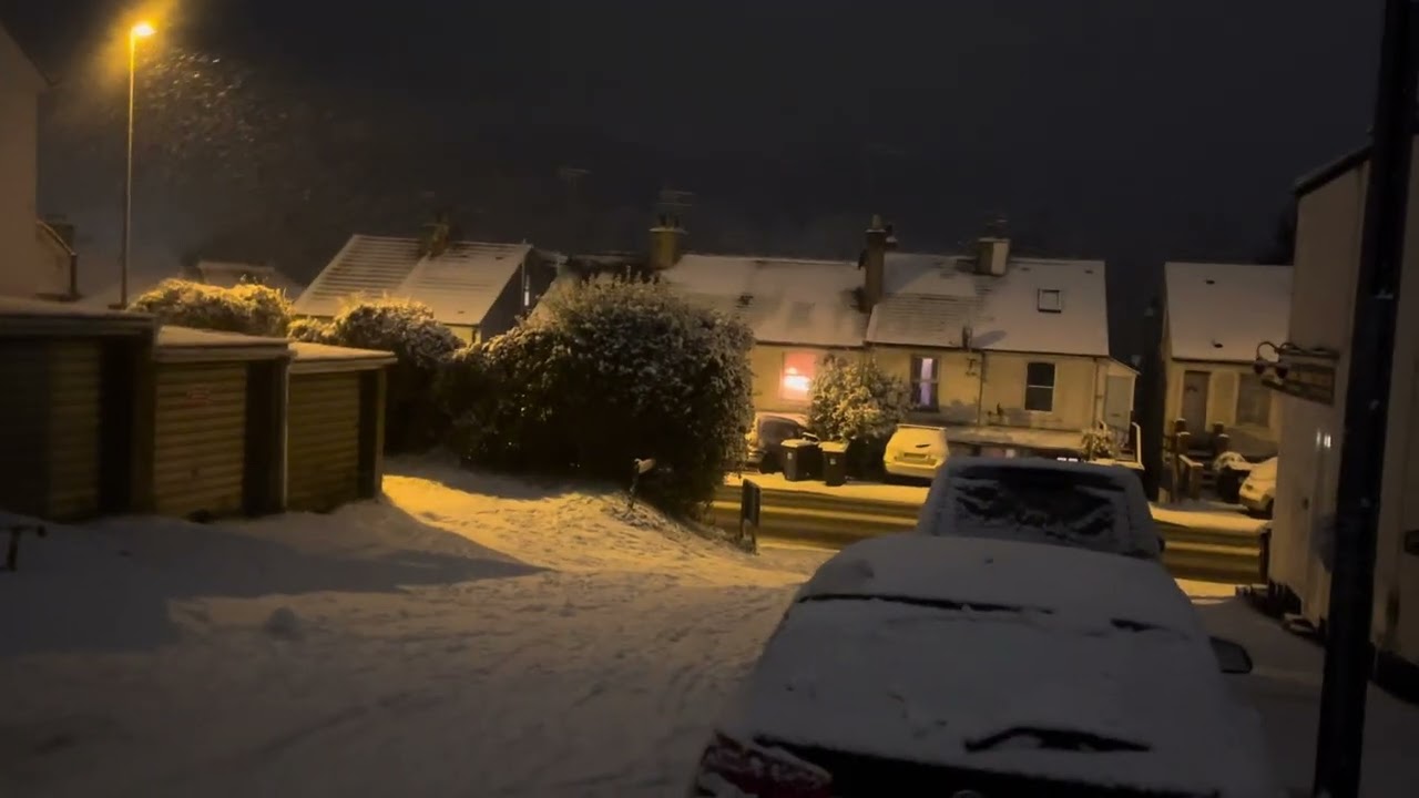 My first snow fall in London in 2023 December