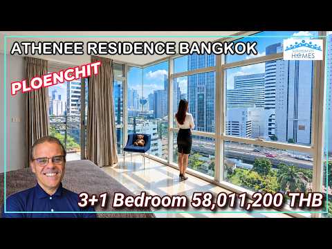 Luxury Bangkok Condo For Sale Athenee Residence 3+1 Bedroom 58,011,200 THB