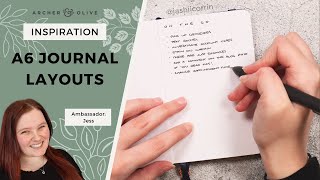 Setting Up Your A6 Pocket Notebook | 25 Bullet Journal Layout Ideas