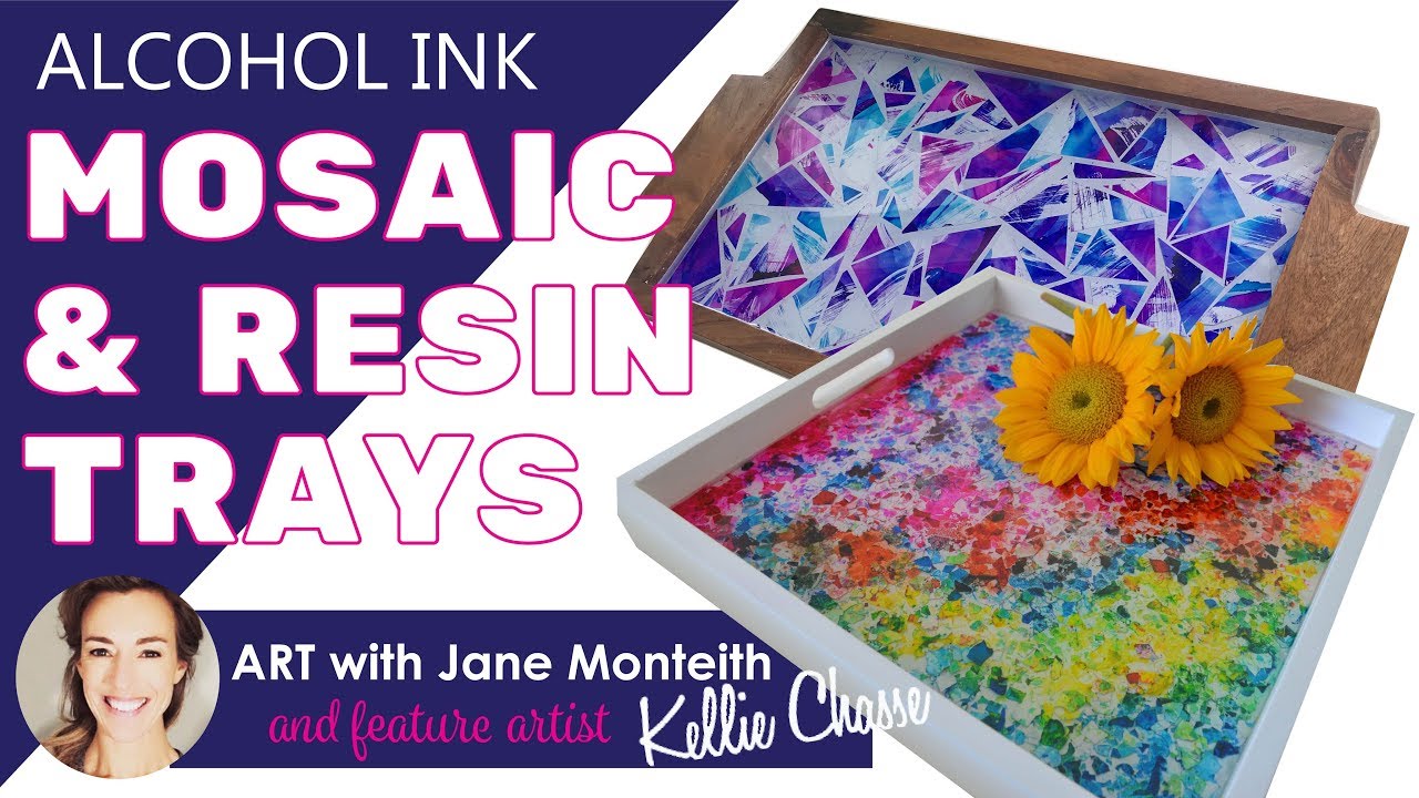 Kellie Chasse Fine Art: Alcohol Ink Paintings On Ceramic Tiles