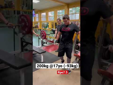 200kg BENCH PRESS RAW - 17yo & -93kg IPF