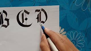 Full Calligraphy: Blackletter & Gothic Alphabet| How to gothic Guide
