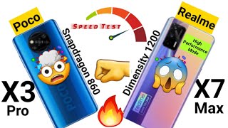 Realme X7 Max vs Poco X3 Pro Speedtest, Ram Management Using High performance Mode Shocking Results