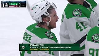 Duchene in DOUBLE OT! The Stars advance! Handshake