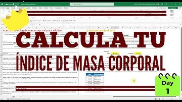 🌀Como Calcular el ÍNDICE DE MASA CORPORAL ⚖️ (IMC) en Excel 💡