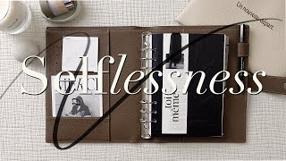 April End-of-Month A5 6-Ring Planner Flip Through | Selflessness