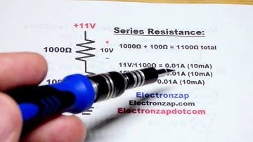 Another series resistance electronics example multimeter measured by electronzap