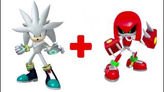 silver sonic + metal Knuckles the Echidna =  | sonic ANIMATION