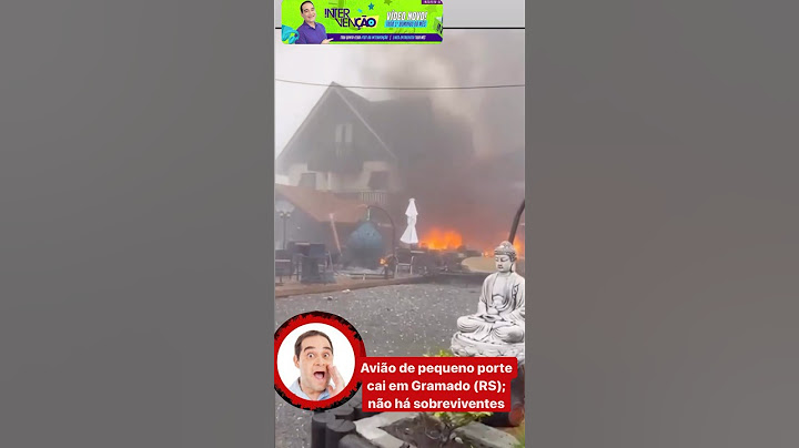 AVIÃO DE PEQUENO PORTE CAI EM GRAMADO (RS); 9 PESSOAS MORRERAM I #shorts