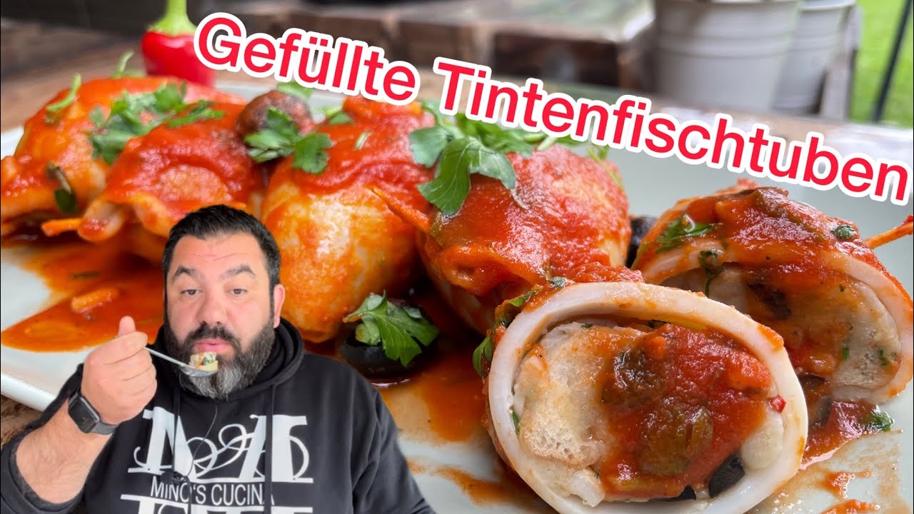 Gefüllte Tintenfischtuben Mediterane Lecker