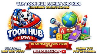 Preschool Learning Adventure | 3D Animation for Kids | USA Toon Hub Academy #shorts  #usa #kids 