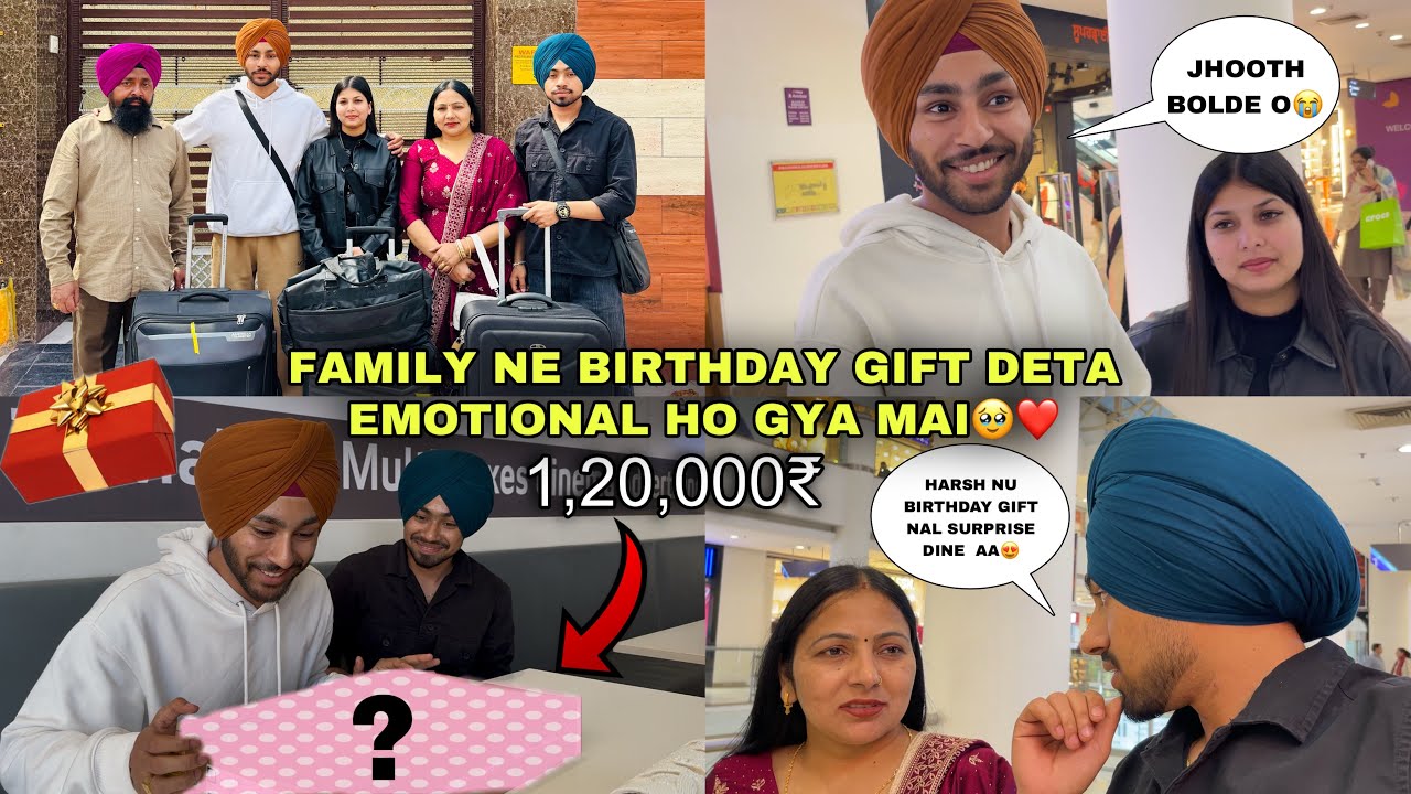 HARSH NU BIRTHDAY GIFT SURPRISE DETA WORTH 1.20LAKH😍 - FINALLY TRIP START HOGI🤩 VISA AND TICKETS?