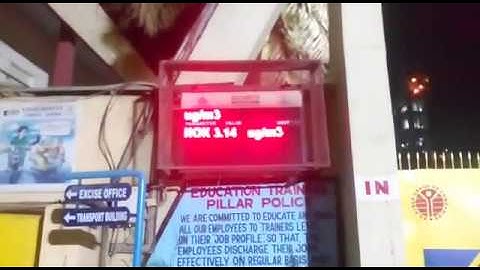 Pollution parameter Display board