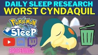 Daily Sleep Research: Absolute Trash Cyndaquil #pokemonsleep