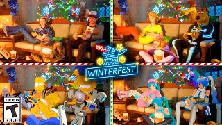 Winterfest Lodge, but.. Stranger Things, Miku, Simpsons