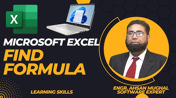 FIND FORMULA - #find - #microsoftexcel  - #microsoftoffice  - #microsoft  - AHSAN MUGHAL