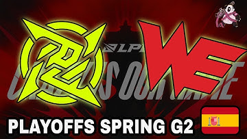 NIP vs WE GAME 2 |  Día 3 PLAYOFFS LPL Spring 2024 | Ninjas in Pyjamas vs Team WE | ESP