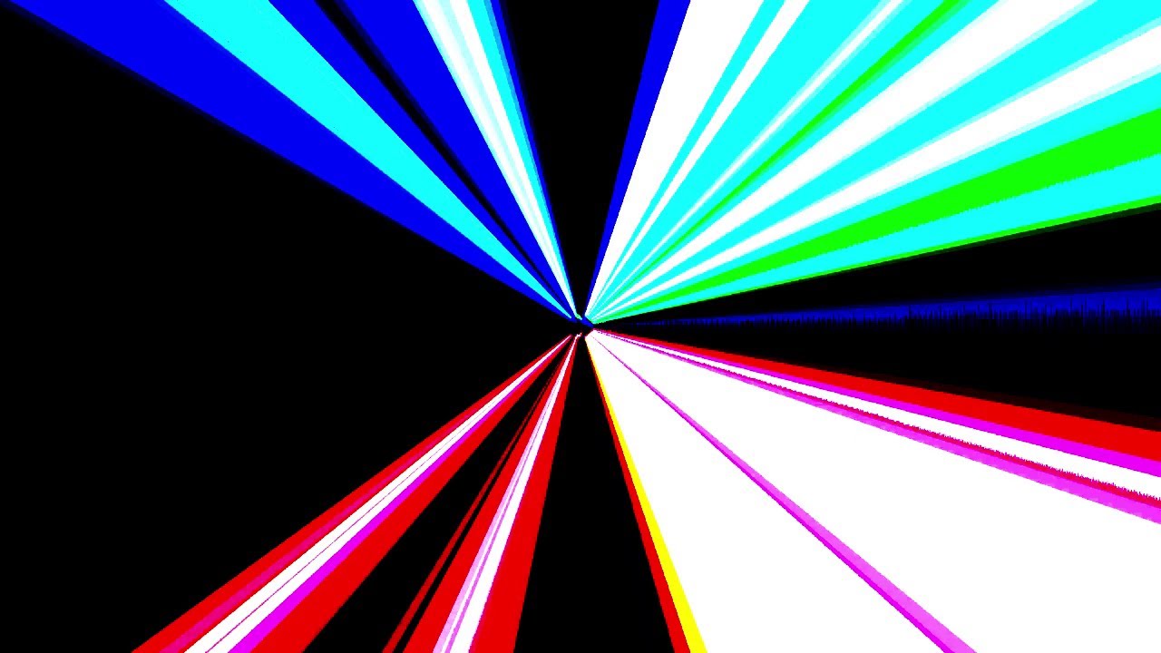 Full Color Laser Lights – 8 Hours Bright Light Show on Black Background 4K