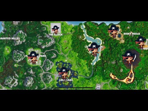 visit all pirate camps all 7 pirate camp locations fortnite season 8 week 1 challenges - visit pirate camps fortnite locations