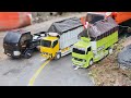 WOW!!! seru sekali bermain mobil mobilan truk oleng yang sangat banyak