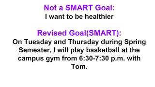 SMART Goals for OER Action Plan