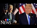 Election night speeches from Trump and Biden