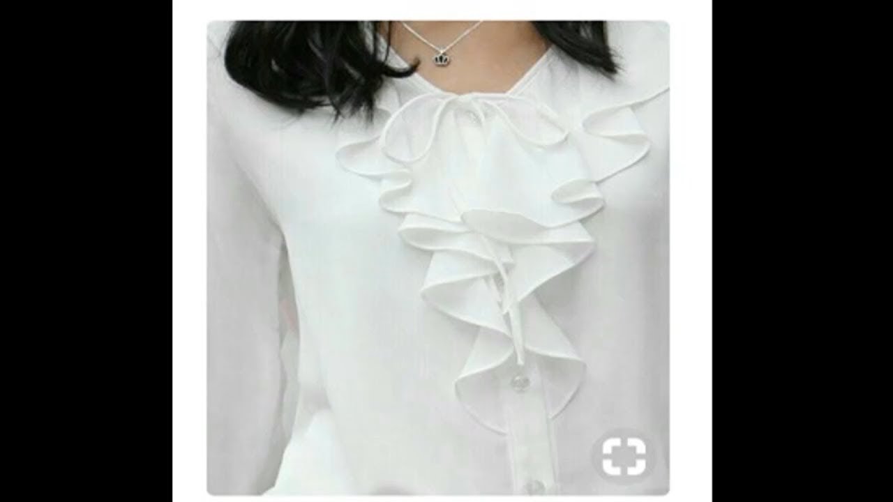 باترون بلوزه بكورنيش كلوش
( الجزء الاول ) لو كان قماش البلوزه ساده الوجه مثل الظهر