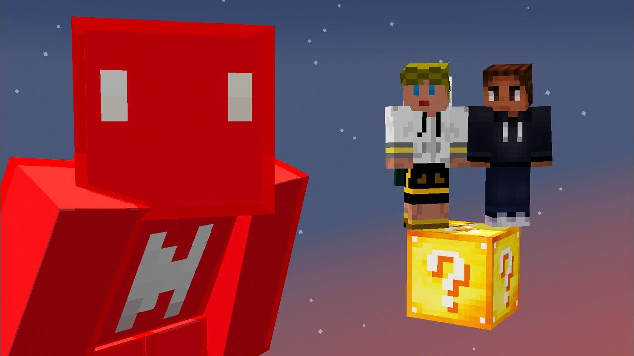 One Block Lucky Block Bedrock 1.20 Gameplay