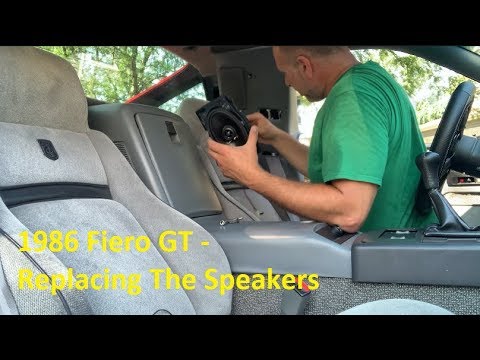 Replacing the Speakers on my 1986 Fiero GT