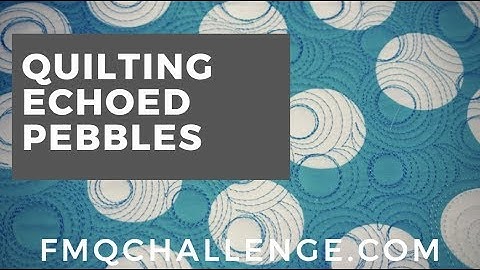 Echoed Pebbles: The Free-motion Challenge Quilting Along with Angela Walters