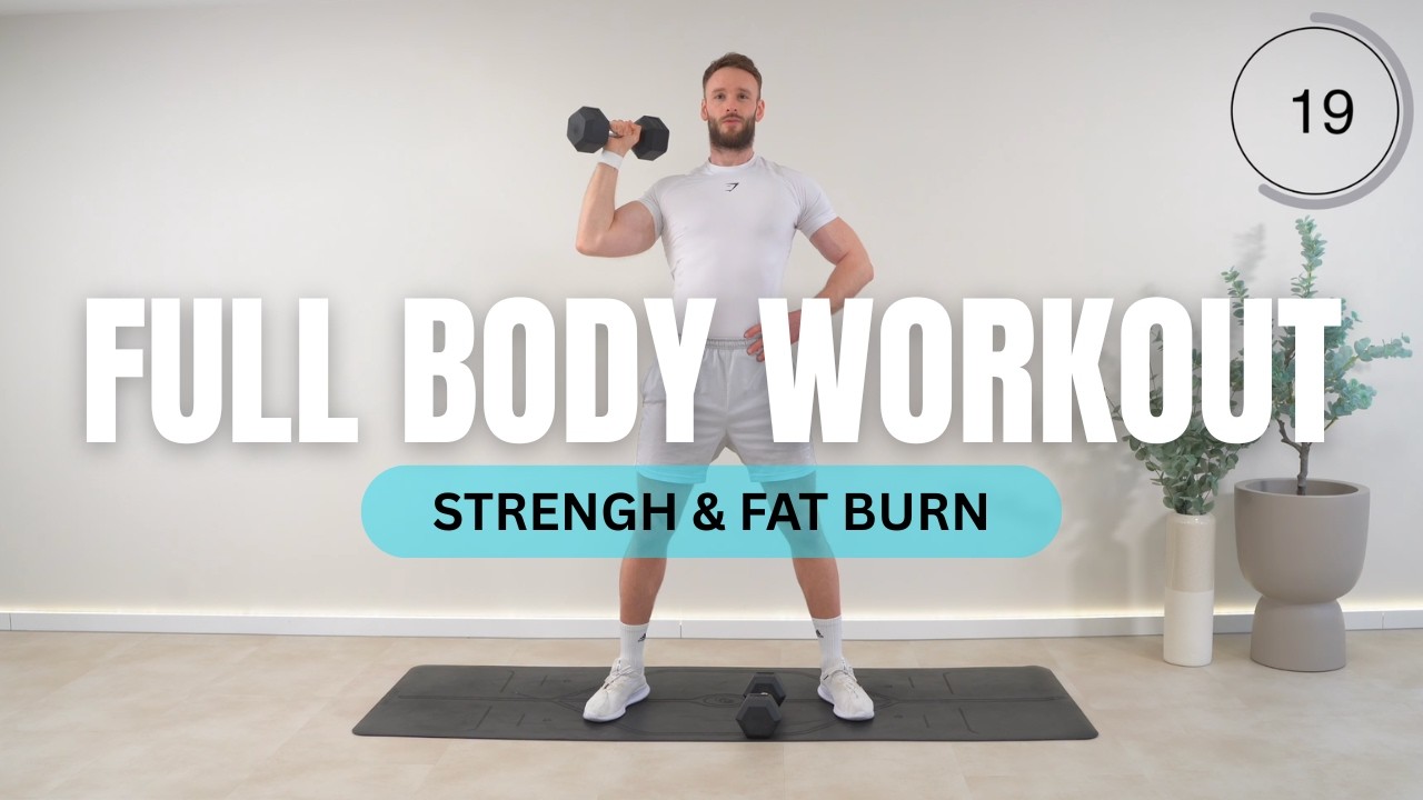 30 Min Full Body Workout 🔥 For Strength and Fat Burn | With Dumbbells ...