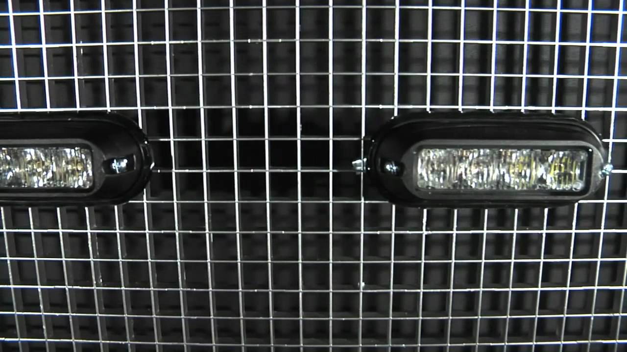 911 H4 Split Color LED Surface Mount Emergency Vehicle Light from 911 Signal USA Demo Off