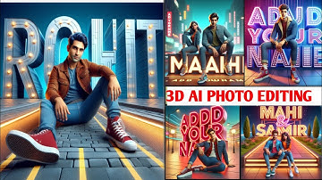 Create viral animation character with 3D names images | Bing ai image | Bing image gerenator